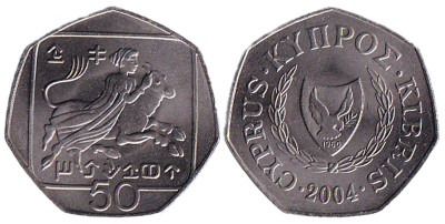 Кипр, 50 центов 2004 год