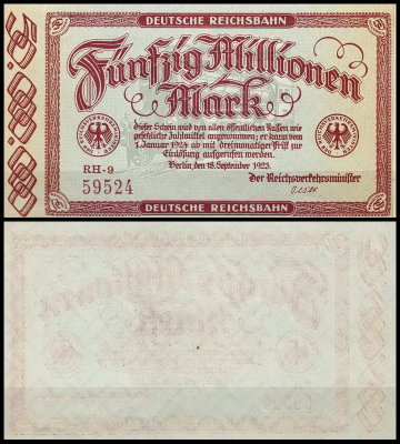 Берлин 50.000.000 марок 1923 (UNC Pick S1016)