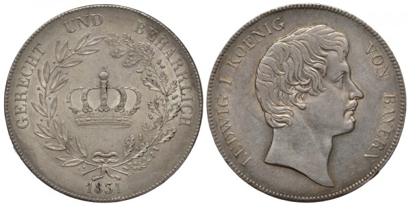 Бавария 1 талер 1831 (конвенцталер)