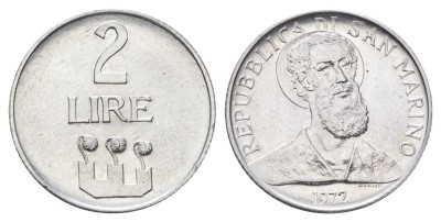 Сан Марино, 2 лиры 1972 год