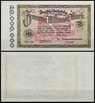 Берлин 20.000.000 марок 1923 (UNC Pick S1015)