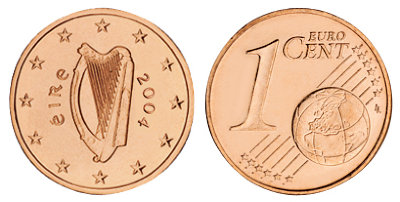 Ирландия, 1 цент 2004 (UNC, медь)