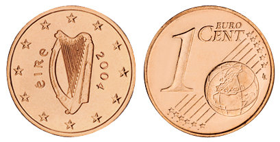 Ирландия, 1 цент 2004 (UNC, медь)