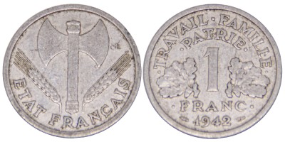 Франция, 1 франк 1942 год