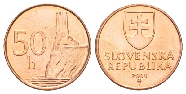 Словакия, 50 геллеров 2004 год