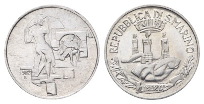 Сан Марино, 1 лира 1982 год