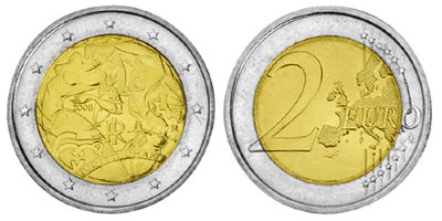 Италия, 2 евро 2008 год, Декларация прав человека