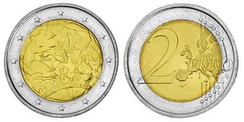 Италия, 2 евро 2008 год, Декларация прав человека