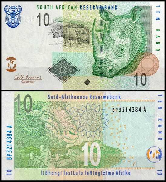 ЮАР 10 рандов 2005 (UNC Pick 128b) 