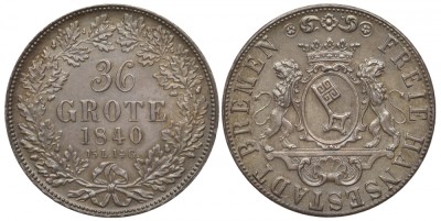Бремен 36 гротенов 1840