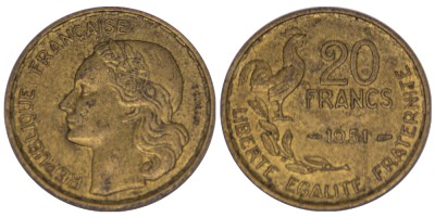 Франция, 20 франков 1951 год