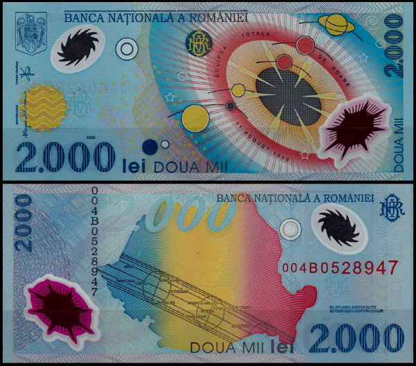 Румыния 2000 лей 1999 (UNC Pick 111)