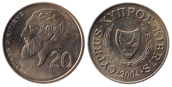 Кипр, 20 центов 2004 год