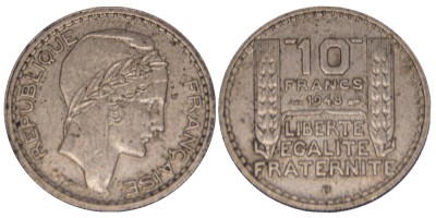 Франция, 10 франков 1948 год