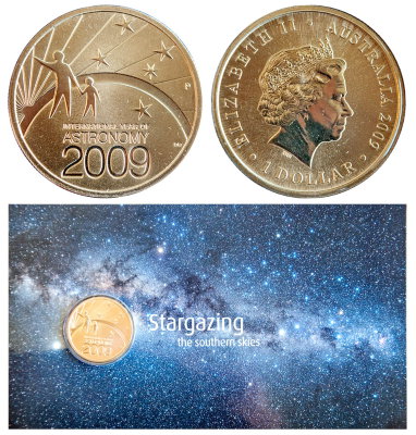 Австралия, 1 доллар 2009 год, Международный год астрономии