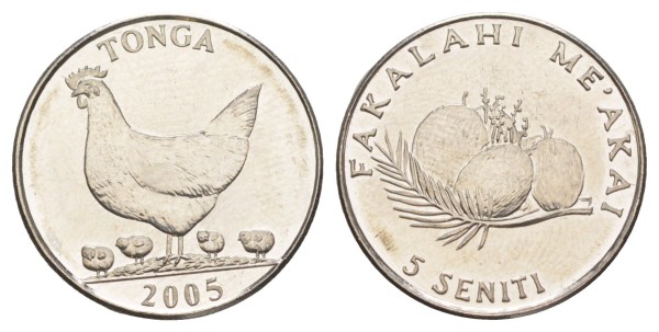Тонга, 5 сенити 2005 год