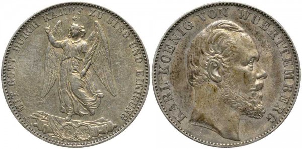 Вюбртемберг, 1 талер 1871 год