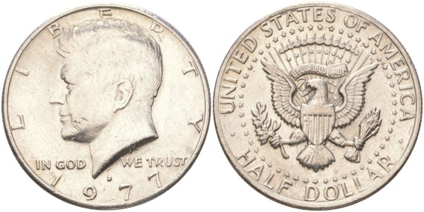 США, 50 центов 1977 год