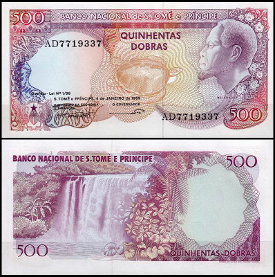Сан-Томе и Принсипи 500 добра 1989 (UNC Pick 61)