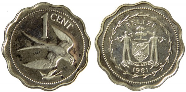 Белиз, 1 цент 1981 год, ПРУФ