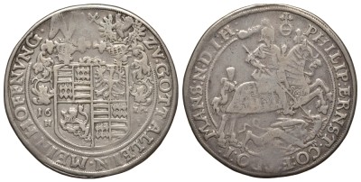 Мансфельд-Артерн 1 талер 1624 HI, Филипп Эрнст (1585-1631)