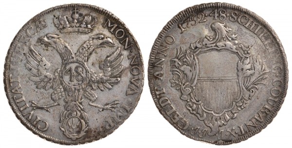 Любек 48 шиллингов = 1 талер 1752