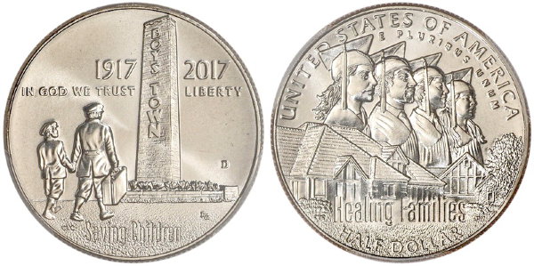 США, 50 центов 2017 год, 100 лет программе помощи «Бойз Таун»