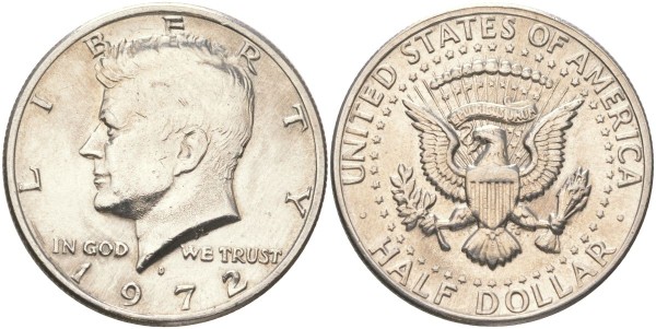 США, 50 центов 1972 год