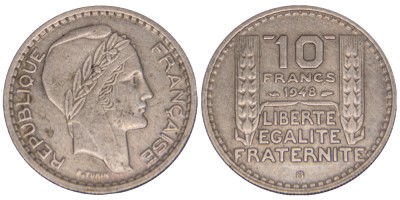 Франция, 10 франков 1948 год