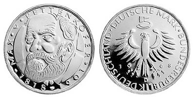 Германия, 5 марок 1968 год, Макс фон Петтенкофер, ПРУФ