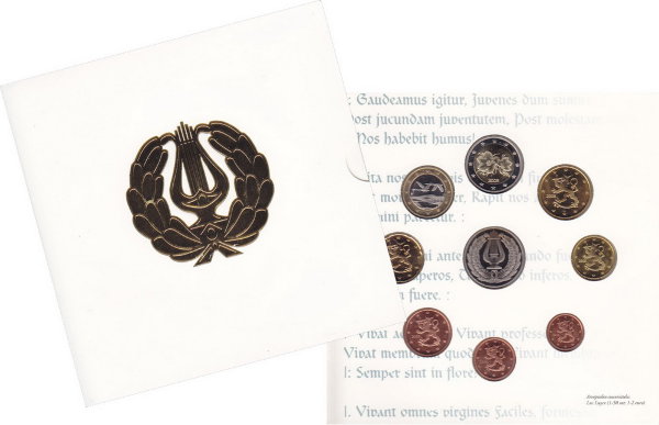 Финляндия, Набор монет 2008 года (буклет) №3