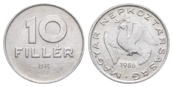 Венгрия, 10 филлеров 1986 год