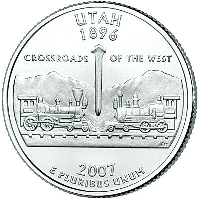 США, 25 центов 2007 год, Utah