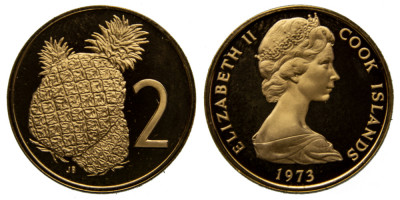 Острова Кука, 2 цента 1973 год
