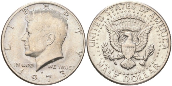 США, 50 центов 1973 год