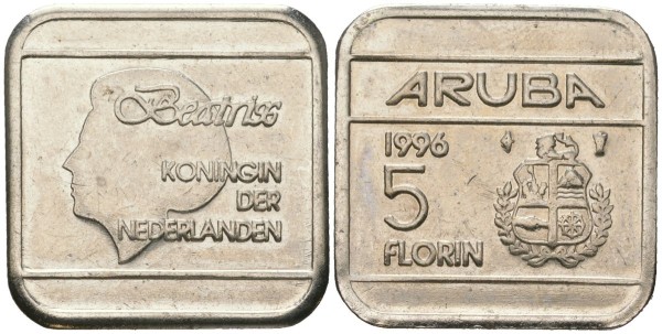 Аруба, 5 флоринов 1996 год