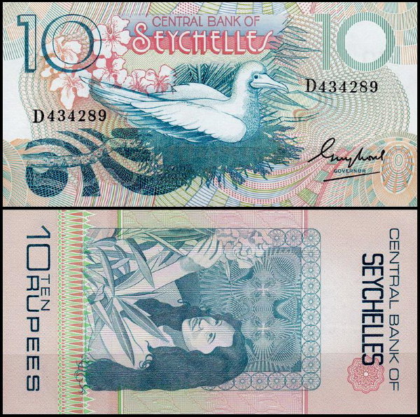 Сейшельские острова 10 рупий 1983 (UNC Pick 28)