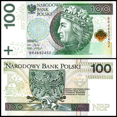 Польша 100 злотых 2012 (UNC Pick 186)