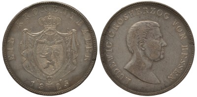Гессен 1 талер 1825 Людвиг (X) 