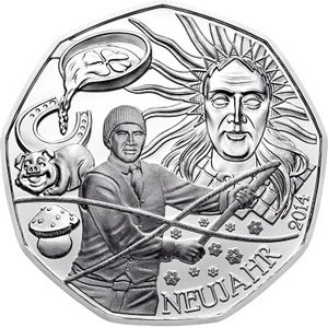 Австрия, 5 евро 2013 год, Австрийский фольклор