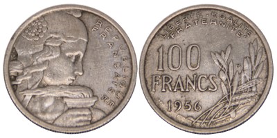 Франция, 100 франков 1956 год