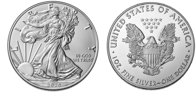 США, 1 доллар 2020 год