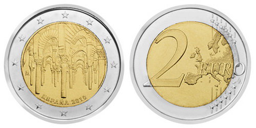 Испания, 2 евро 2010 год, Исторический город Кордоба