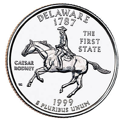 США, 25 центов 1999 год, Delaware