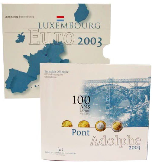 Люксембург, Набор монет 2003 года (буклет)