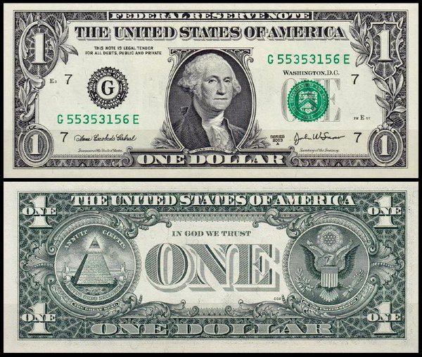 США 1 доллар 2003 A (UNC Pick 515b) 