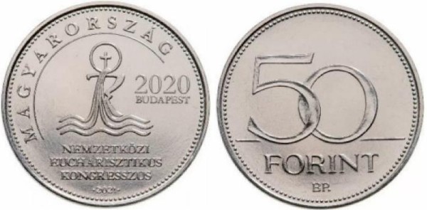 Венгрия, 50 форинтов 2021 год, конгресс 