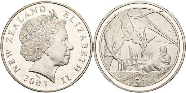 Новая Зеландия 1 доллар 2003 год, Властелин колец - Фродо и Назгул