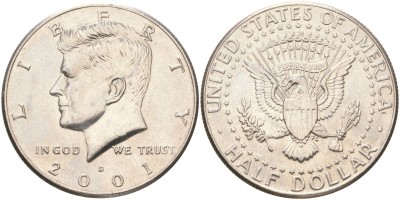 США, 50 центов 2001 год