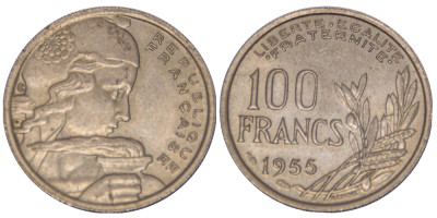 Франция, 100 франков 1955 год